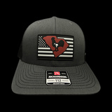 Richardson 112 Hometown Rooster Charcoal Performance Trucker Hat