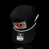 Richardson Carolina Hometown Rooster Black Performance PVC Rope Trucker Hat