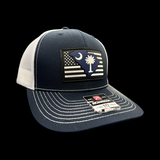 803 Richardson Performance PVC Navy White Trucker Hat