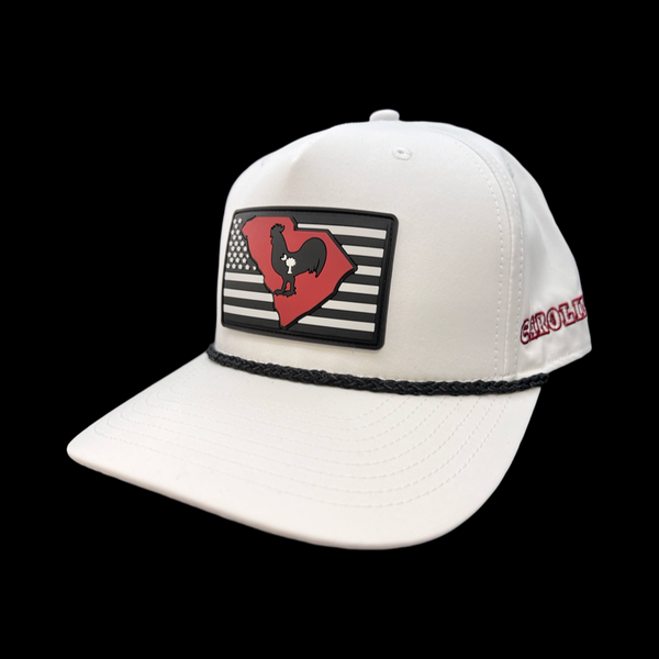 Richardson 258 Hometown Rooster White Performance Rope Trucker Hat