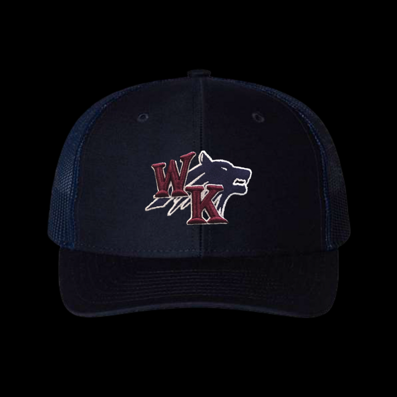 PRE-SALE: Richardson Youth Navy 3D Trucker Hat -  White Knoll Youth Football and Cheer Fundraiser