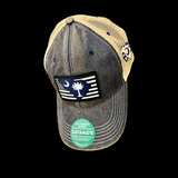 Legacy Navy Khaki Peformance PVC Relaxed Trucker Hat