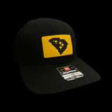 Richardson 112 Black and Gold Has No Borders Trucker Hat