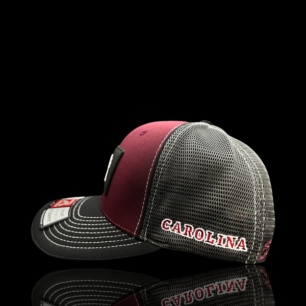 Richardson Sportmesh Garnet Steel Performance PVC Patch Fitted Trucker Hat