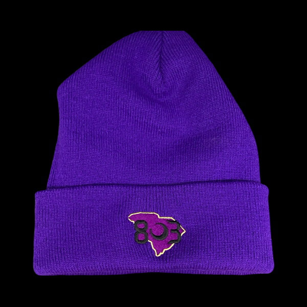 803 Batesburg-Leesville Panthers Purple Beanie