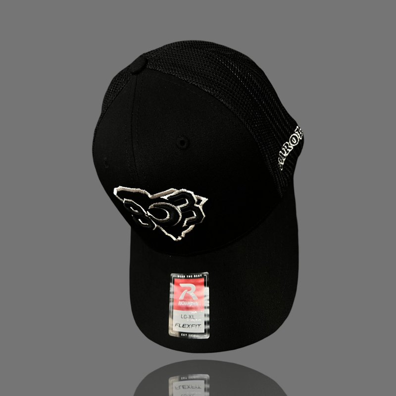 Richardson 803 Carolina Black 2nd Gen Fitted Trucker Hat