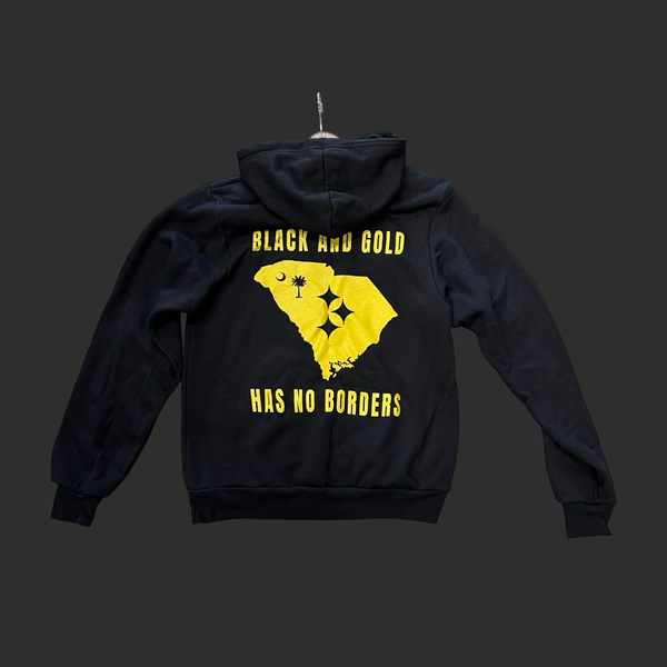 Palmetto State Hoodie - Black & Gold Has No Borders