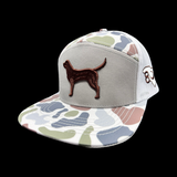 803 Lost Dog Oldscool White Sand Flat Bill Camo Hat