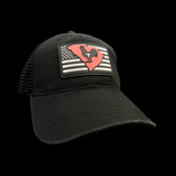 Richardson 111 Relaxed Hometown Rooster Black Trucker Hat