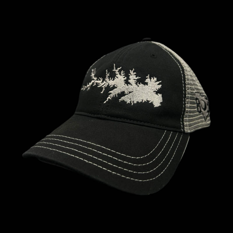 Richardson Lake Murray 803 Black Steel Relaxed Trucker Hat