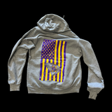 Northwestern Trojans 803 Special Edition Unisex Performance Distressed Flag Premium Fleece Hoodie