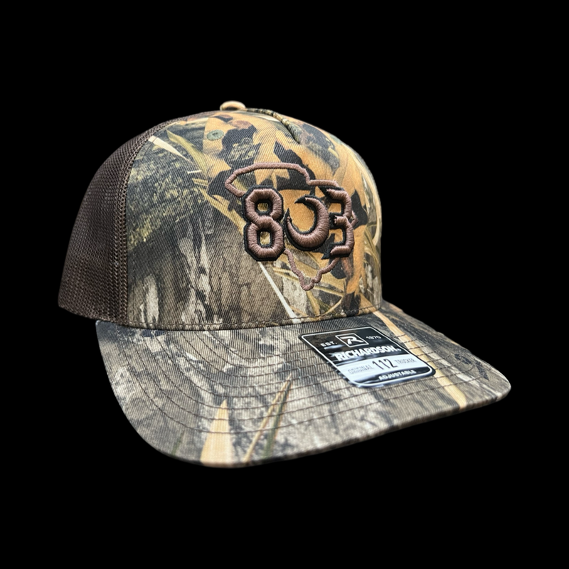 803 Gen II Richardson Mossy Oak Blades Brown Trucker