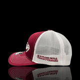 803 Richardson Offset Carolina Garnet White Trucker Hat