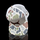 803 Lost Dog Oldscool White Sand Flat Bill Camo Hat