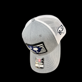 Richardson Youth 803 Heather White Performance PVC Patch Trucker Hat