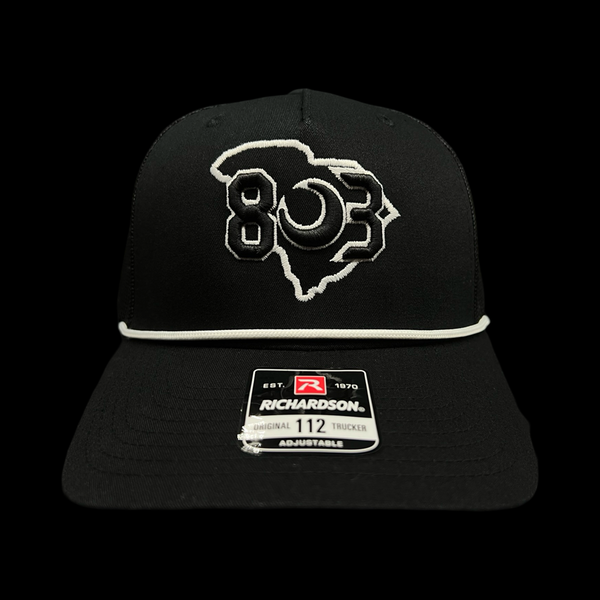 Richardson 803 GEN II Black Rope Trucker Hat