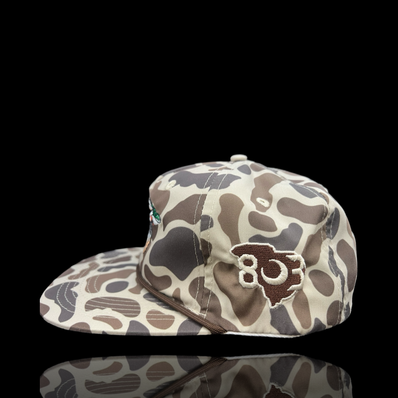 803 Lost Duck Oldscool Slough Camo Relaxed Rope Hat