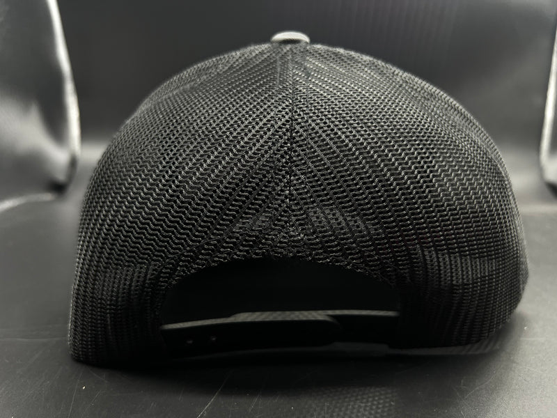 Yupoong 1776 Charcoal Black Trucker Hat