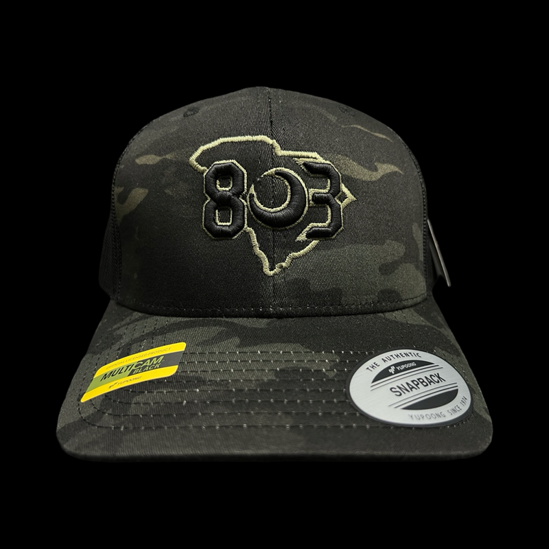 803 GEN II Black Camo Trucker Hat