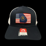 Richardson 110 Hometown Georgia Navy Patriotic Performance Fitted Hat