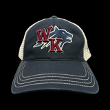 White Knoll Timberwolves 803 Special Edition 3D Navy White Relaxed Trucker Hat