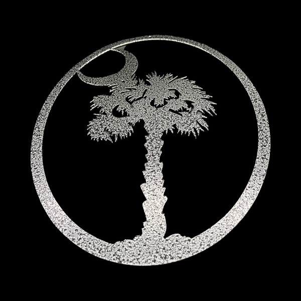 14” Palmetto Moon Oval Granite Wall Decor