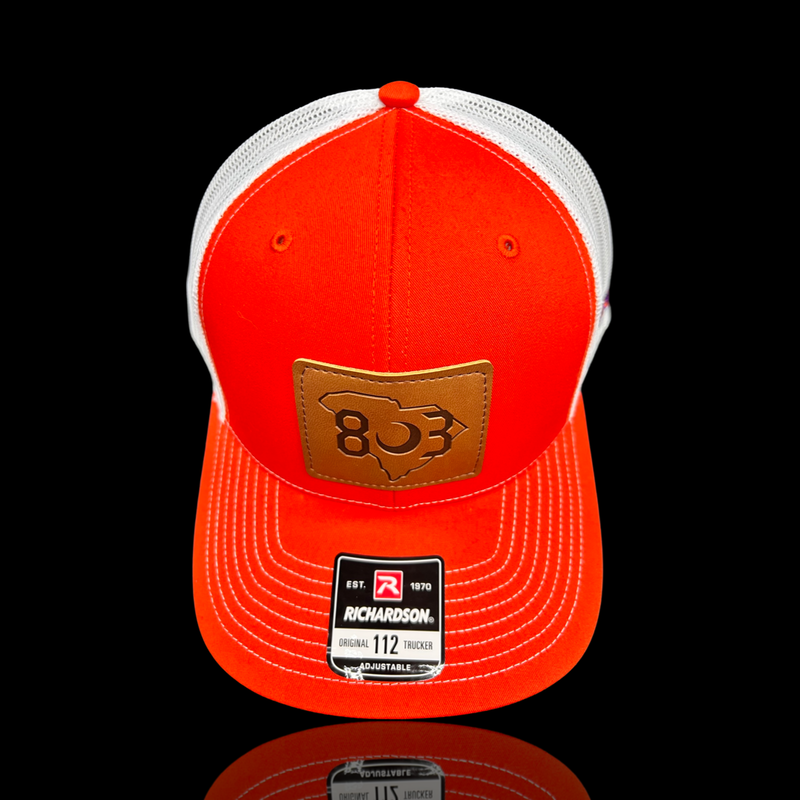 803 Richardson Clemson  Orange White Patch Trucker Hat