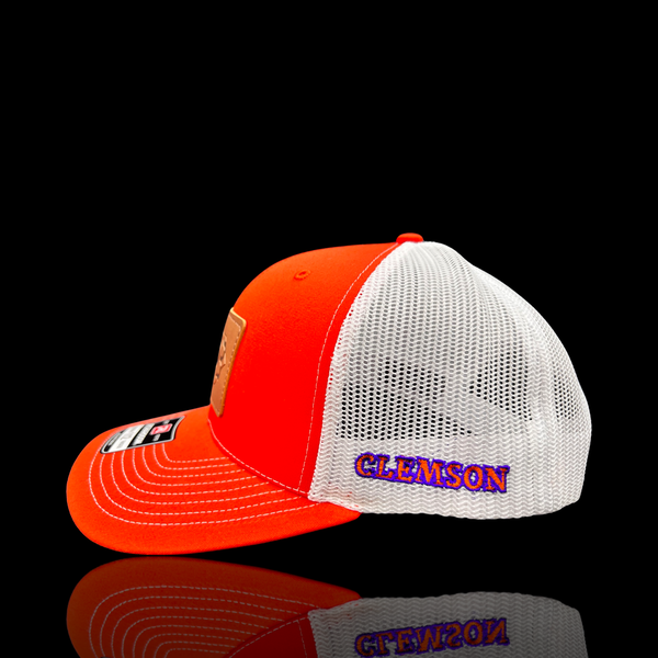 803 Richardson Clemson  Orange White Patch Trucker Hat