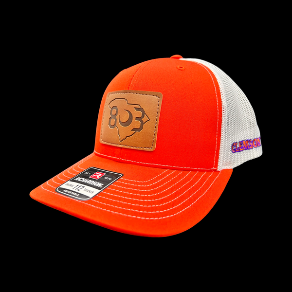 803 Richardson Clemson  Orange White Patch Trucker Hat