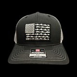 Hometown Fishing Black Steel Fish Patch Trucker Hat