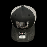 Hometown Fishing Black Steel Fish Patch Trucker Hat