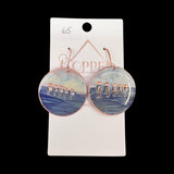 Lake Murray Copper Resin Earrings