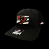 Richardson 112 Snap Hometown Rooster Black Performance Trucker Hat