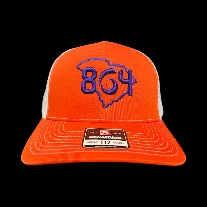 864 Richardson Clemson Orange Trucker Hat