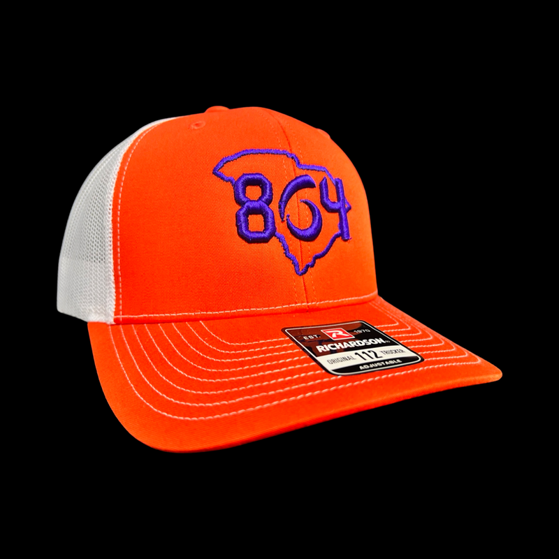 864 Richardson Clemson Orange Trucker Hat