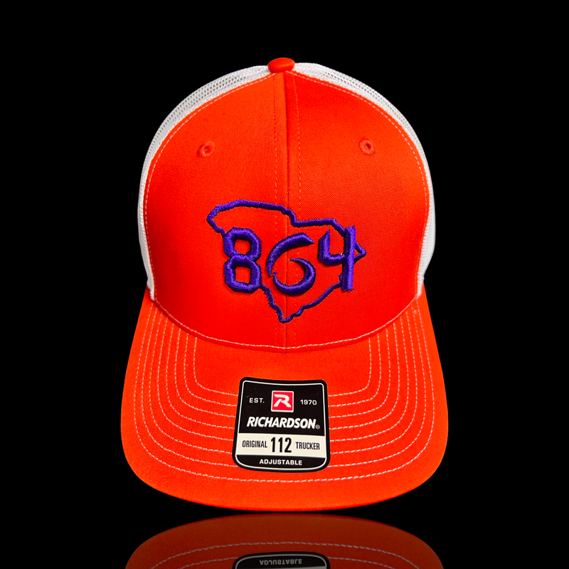 864 Richardson Clemson Orange Trucker Hat