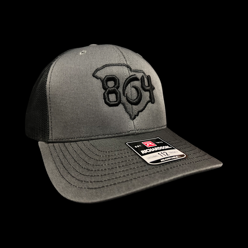 864 Richardson Charcoal Trucker Hat