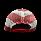 803 Richardson Old Glory RWB Performance PVC Patch with Stars and Stripes Mesh Trucker Hat