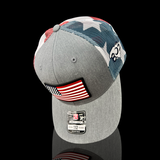 803 Richardson Old Glory RWB Performance PVC Patch with Stars and Stripes Mesh Trucker Hat