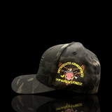 803 America Flexfit Black Camo Fitted Cotton Military Hat