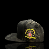 803 America Black Camo Military Appreciation Flatbill Hat