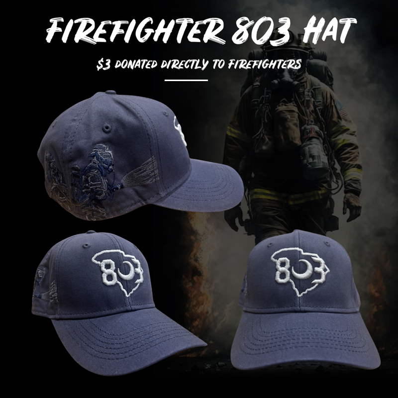 803 Special Edition Firefighter Washed Navy Hat