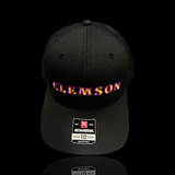 Richardson Clemson Script Black Trucker Hat