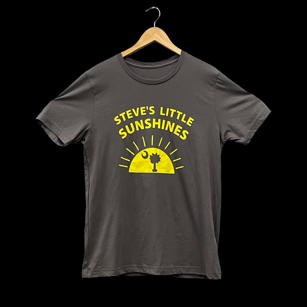 Remember Steve Give Back Little Sunshines Unisex Charcoal T-Shirt