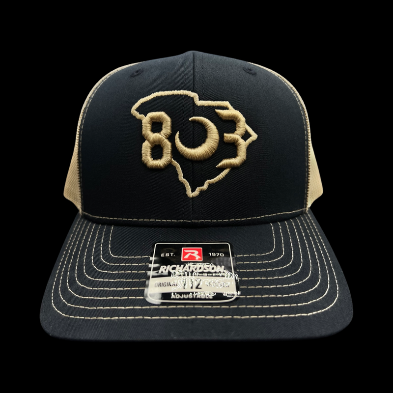 803 Richardson Navy Khaki Trucker Hat