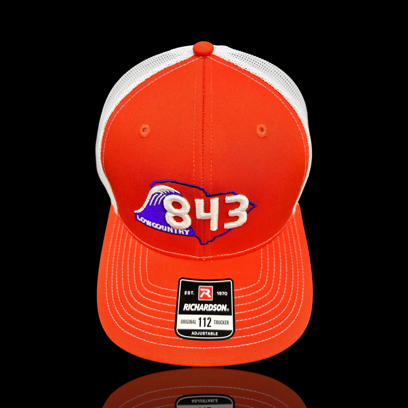 Richardson 843 Clemson Lowcountry Orange White Trucker