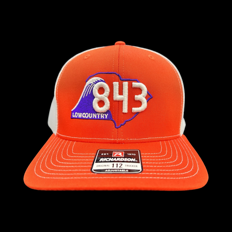 Richardson 843 Clemson Lowcountry Orange White Trucker