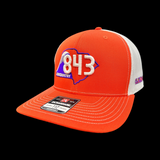 Richardson 843 Clemson Lowcountry Orange White Trucker