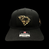 803 Richardson Blackout Duck Camo Performance Trucker Hat