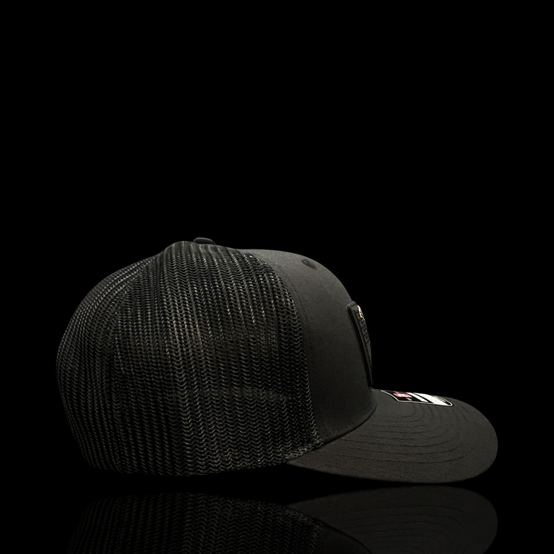 803 Richardson Blackout Duck Camo Performance Trucker Hat